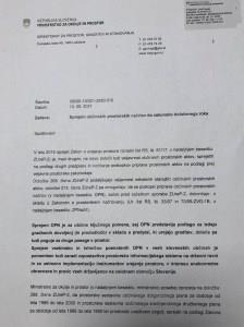 Dopis ministrstva slika